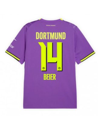 Borussia Dortmund 2026-27 Tretji Dres Moški Maximilian Beier #14 vijoličen