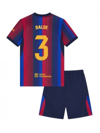 Otroški Nogometni dresi kompleti Barcelona Alejandro Balde #3 Domači 2026-27