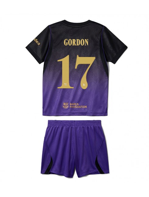 Otroški Nogometni dresi kompleti Barcelona Anthony Gordon #17 Gostujoči 2026-27