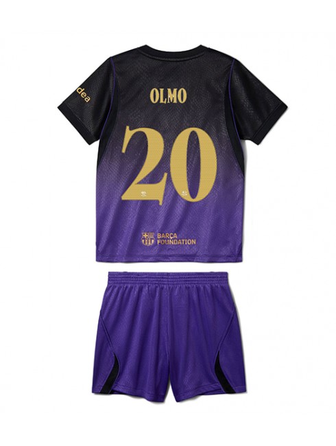 Otroški Nogometni dresi kompleti Barcelona Dani Olmo #20 Gostujoči 2026-27