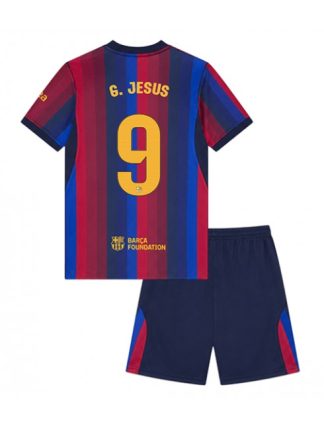 Otroški Nogometni dresi kompleti Barcelona Domači 2026-27 Gabriel Jesus #9