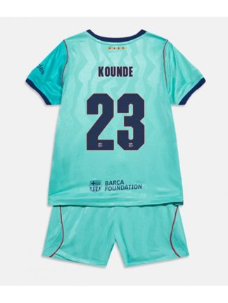 Otroški Nogometni dresi kompleti Barcelona Jules Kounde #23 Tretji 2026-27