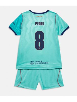 Otroški Nogometni dresi kompleti Barcelona Pedri Gonzalez #8 Tretji 2026-27