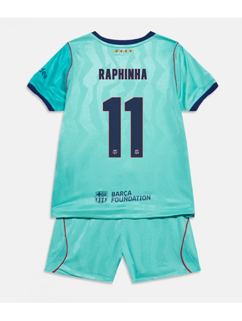 Otroški Nogometni dresi kompleti Barcelona Raphinha Belloli #11 Tretji 2026-27