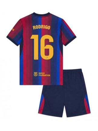 Otroški Nogometni dresi kompleti Barcelona Rodri Hernandez #16 Domači 2026-27