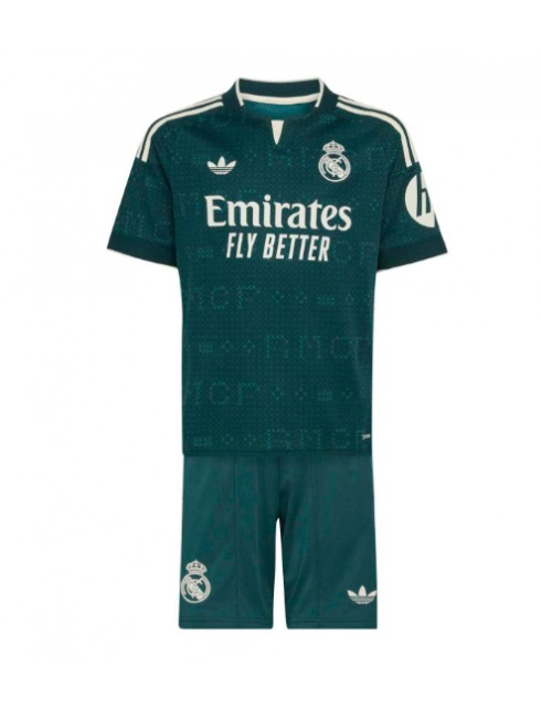 Otroški Nogometni dresi kompleti Real Madrid Brahim Diaz #21 Gostujoči 2026-27