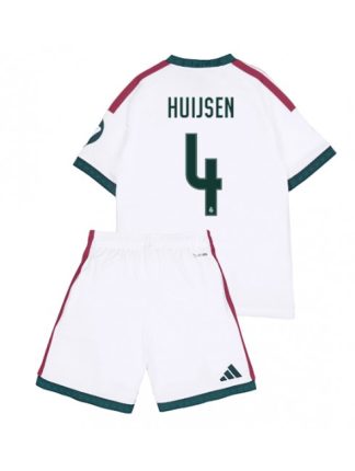 Otroški Nogometni dresi kompleti Real Madrid Dean Huijsen #4 Domači 2026-27