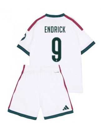Otroški Nogometni dresi kompleti Real Madrid Endrick #9 Domači 2026-27 Bela