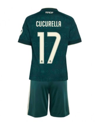 Otroški Nogometni dresi kompleti Real Madrid Marc Cucurella #17 Gostujoči 2026-27