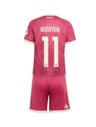 Otroški Nogometni dresi kompleti Real Madrid Rodrygo Goes #11 Tretji 2026-27