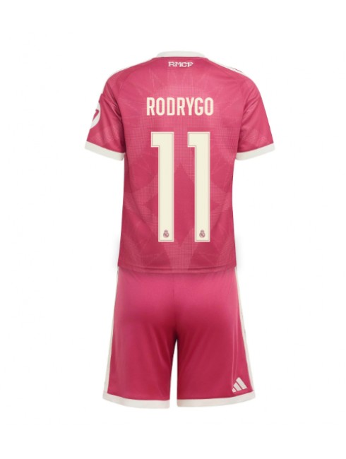 Otroški Nogometni dresi kompleti Real Madrid Rodrygo Goes #11 Tretji 2026-27