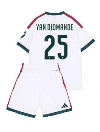 Bela Otroški Nogometni dresi kompleti Real Madrid Yan Diomande #25 Domači 2026-27