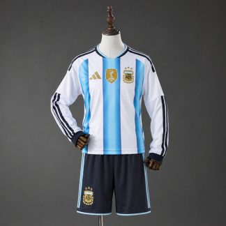 Argentina SP 2026 domači nogometni dres za Otroški Dolgi Rokav + Kratke hlače