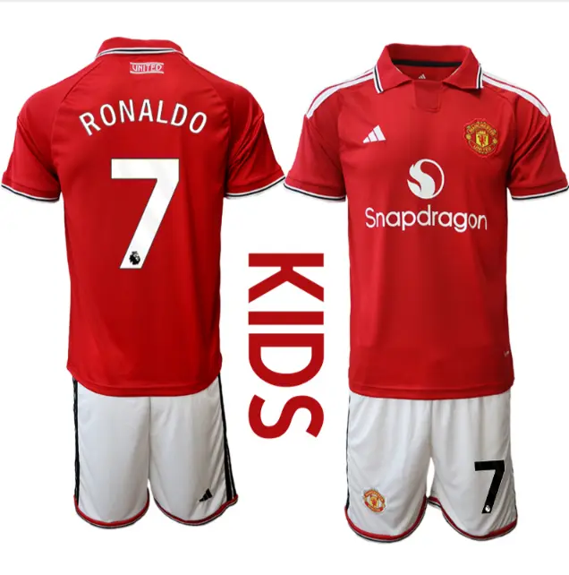 Cristiano Ronaldo #7 Otroški dresi rdeča Manchester United 2026/27 Domači