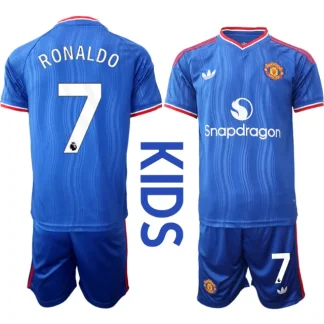 Cristiano Ronaldo #7 Otroški nogometni dresi kompleti Manchester United 2026/27 Gostujoči