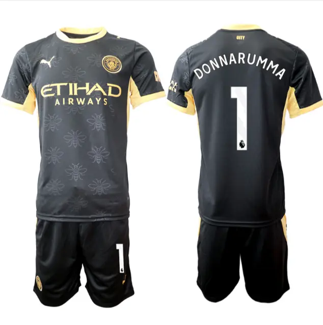 Gianluigi Donnarumma #1 Manchester City Gostujoči 2026-27 Moški Nogometni Dres s Kratkimi Rokavi
