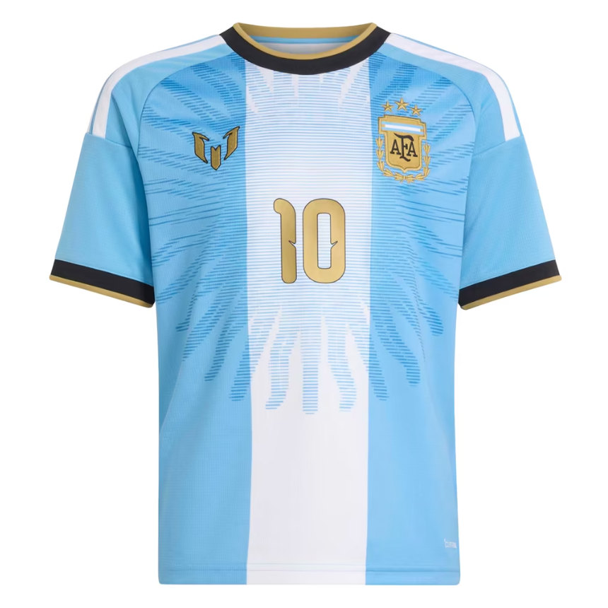 Lionel Messi #10 Otroški dresi Argentina Domači SP 2026 Posebna izdaja Majica za slovo-2