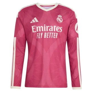 Moški Nogometni dresi Real Madrid Tretji 2026-27 roza Dolgi Rokav