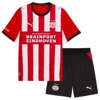 Otroški dresi kompleti 2026-27 PSV Eindhoven Domači rdeča črna