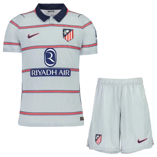 Otroški dresi kompleti Atletico Madrid Tretji 2026-27 bela rdeča