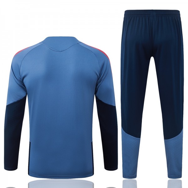 Otroški FC Bayern München Nogometni dresi Za Trening 2026/27 1/4 Zip Modra-1