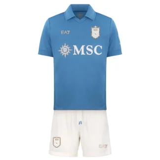 Otroški Nogometna dres SSC Napoli Domači 2026-27 modra Kratek Rokav (+bela Kratke hlače)