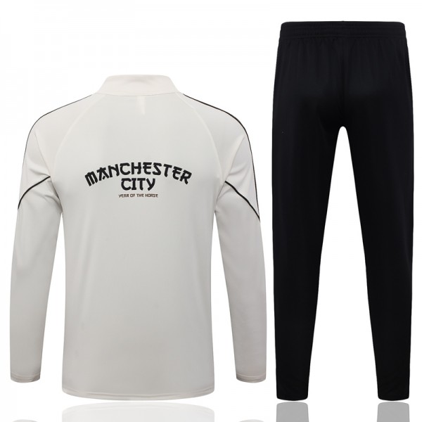 Otroški Nogometni Dres Za Trening Manchester City 2026/27 1/4 Zip Beige-1
