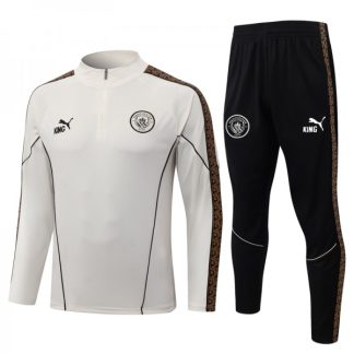 Otroški Nogometni Dres Za Trening Manchester City 2026/27 1/4 Zip Beige