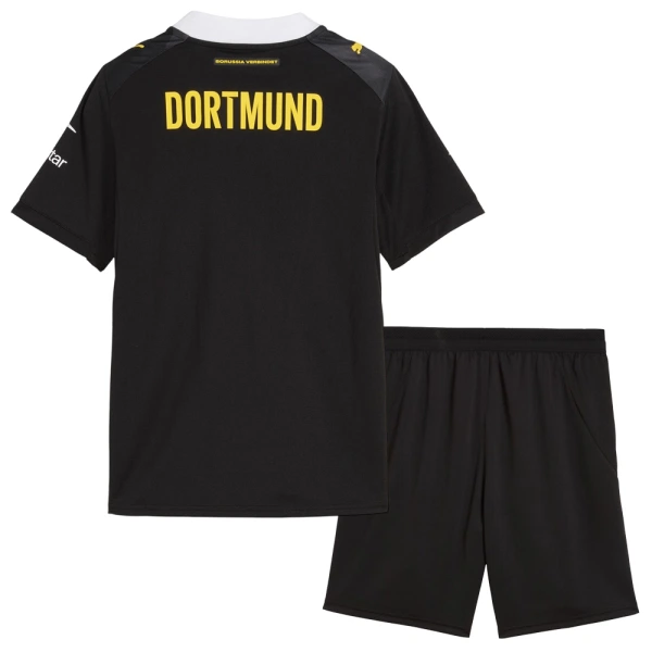 Otroški nogometni dresi črna BVB Borussia Dortmund Gostujoči 2026-27-1