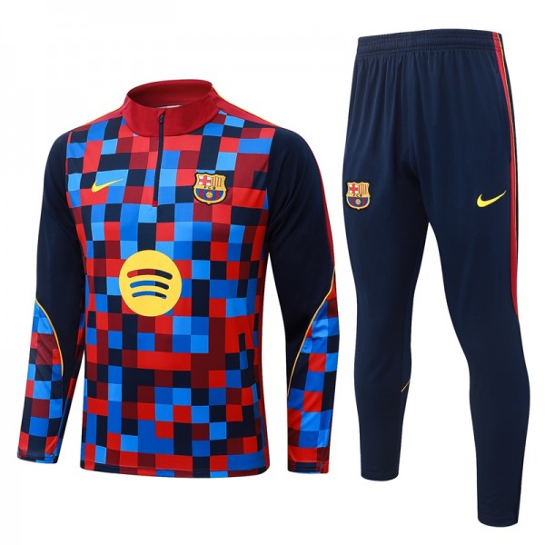 Otroški Nogometni dresi kompleti Barcelona 2026/27 1/4 Zip Za Trening