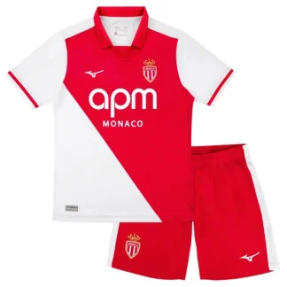 Otroški nogometni dresi rdeča in bela kompleti AS Monaco Domači 2026-27