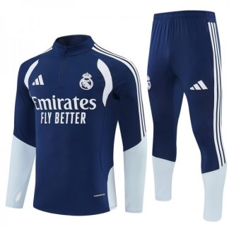 Otroški Nogometni dresi Za Trening moder Real Madrid 2026/27 1/4 Zip