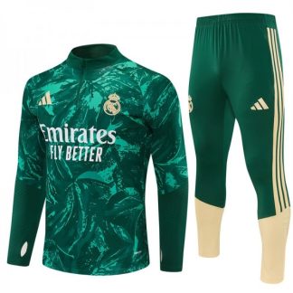 Otroški Real Madrid Trening dresi kompleti 2026/27 Dolgi Rokav zelena