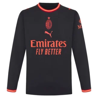 Poceni nogometni dresi AC Milan Tretji 2026-27 črna Dolgi Rokav