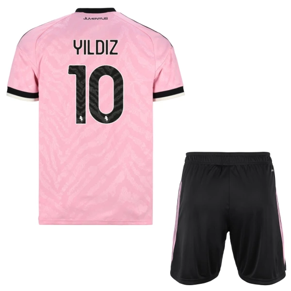 Poceni Otroški dresi kompleti Juventus Kenan Yildiz #10 Gostujoči 2026-27