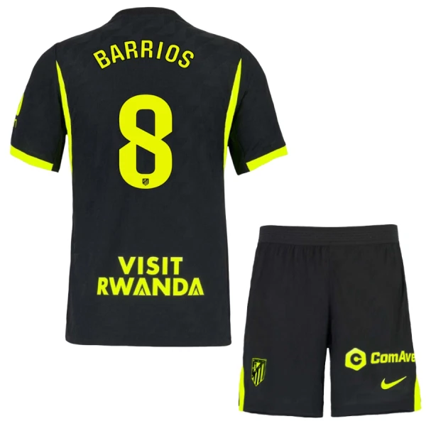 Poceni Otroški nogometni dresi Atlético Madrid Gostujoči 2026/27 Pablo Barrios #8