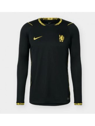 Poceni Moški Nogometni dresi Chelsea Gostujoč 2026-27 črna Dolgi rokav