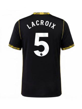 Moški Nogometni dresi Chelsea Maxence Lacroix #5 Gostujoči 2026-27 črna Kratek rokav
