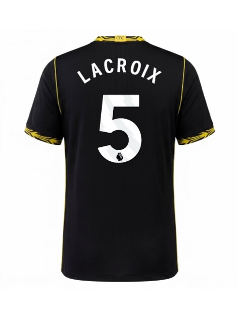 Moški Nogometni dresi Chelsea Maxence Lacroix #5 Gostujoči 2026-27 črna Kratek rokav