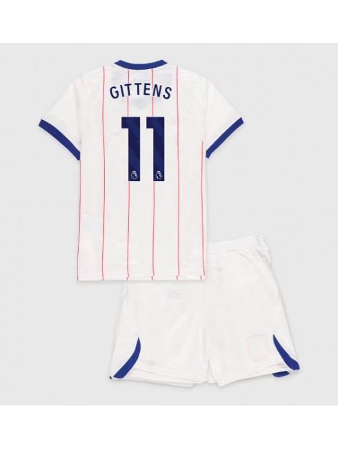 Otroški Nogometni dresi kompleti belo Chelsea Jamie Gittens #11 Tretji 2026-27