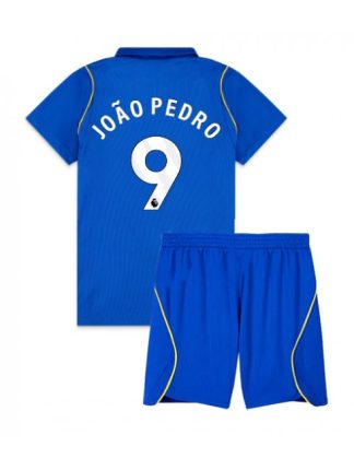 Otroški Nogometni dresi kompleti Chelsea Joao Pedro #9 Domači 2026-27 Modra