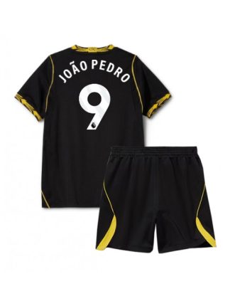 Otroški Nogometni dresi kompleti črna Chelsea Joao Pedro #9 Gostujoči 2026-27