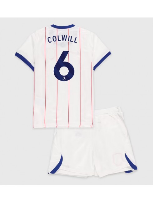 Bela Otroški Nogometni dresi kompleti Chelsea Levi Colwill #6 Tretji 2026-27