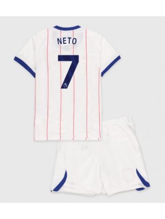 Bela Otroški Nogometni dresi kompleti Chelsea Pedro Neto #7 Tretji 2026-27