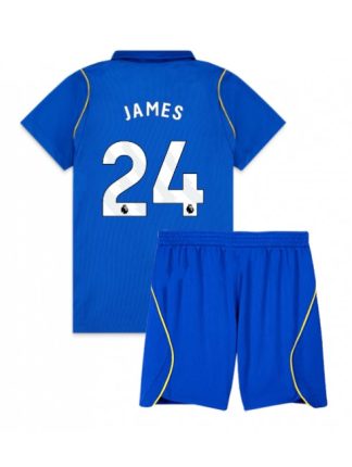 Otroški Nogometni dresi kompleti modra Chelsea Reece James #24 Domači 2026-27
