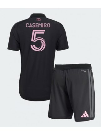 Otroški Nogometni dresi kompleti Inter Miami Casemiro #5 Gostujoči 2026-27