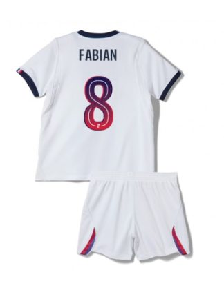 Otroški Nogometni dresi kompleti Paris Saint-Germain PSG Fabian Ruiz #8 Gostujoči 2026-27
