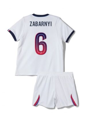 Otroški Nogometni dresi kompleti Paris Saint-Germain PSG Ilya Zabarnyi #6 Gostujoči 2026-27