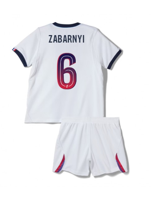Otroški Nogometni dresi kompleti Paris Saint-Germain PSG Ilya Zabarnyi #6 Gostujoči 2026-27