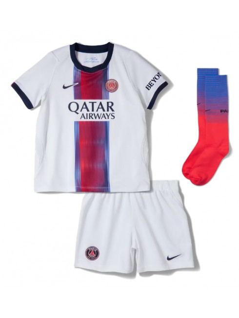 Otroški Nogometni dresi kompleti Paris Saint-Germain PSG Vitinha #17 Gostujoči 2026-27